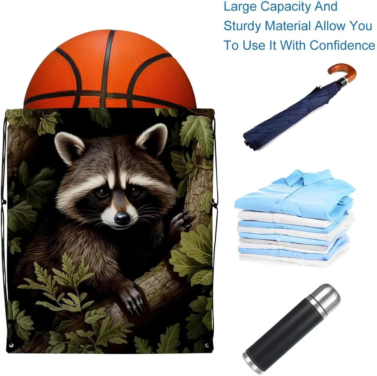 2 Pieces Drawstring Backpacks, Bear Draw String Back Bag Drawstring Bags for Sports, Gym, Travel, Swimming, Beach