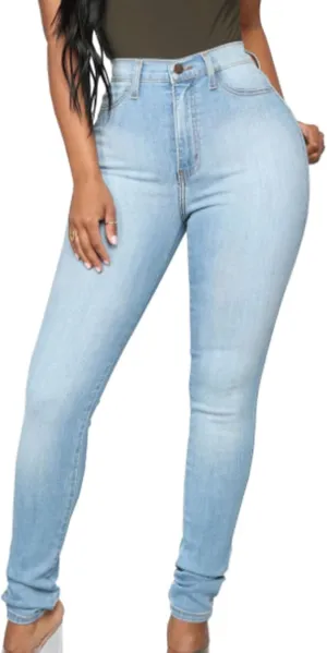 Akapi Jeans Mujer, Akapi Curvy Jeans, Classic High Waist Butt Lift Stretch Slim Fit Denim Pants for Women