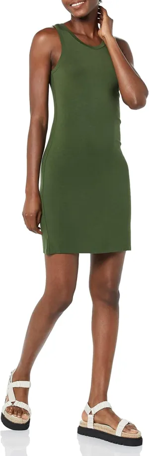 Amazon Essentials Women's Lightweight Jersey Slim-Fit Tank Mini Dress (Previously Daily Ritual)