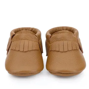 BirdRock Baby- baby moccasins classic brown