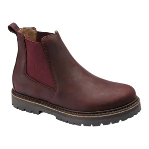 Birkenstock Stalon II Oiled Leather Chelsea Boots Size 40 9L Burgundy New