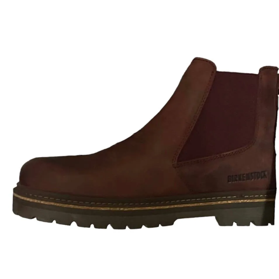 Birkenstock Stalon II Oiled Leather Chelsea Boots Size 40 9L Burgundy New
