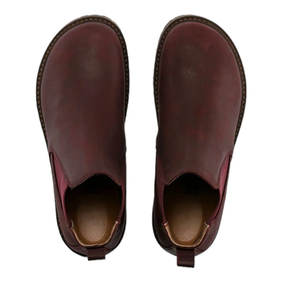 Birkenstock Stalon II Oiled Leather Chelsea Boots Size 40 9L Burgundy New