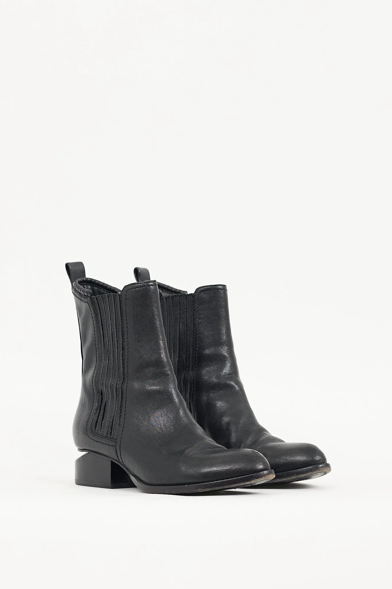 Black Leather Anouck Chelsea Boot