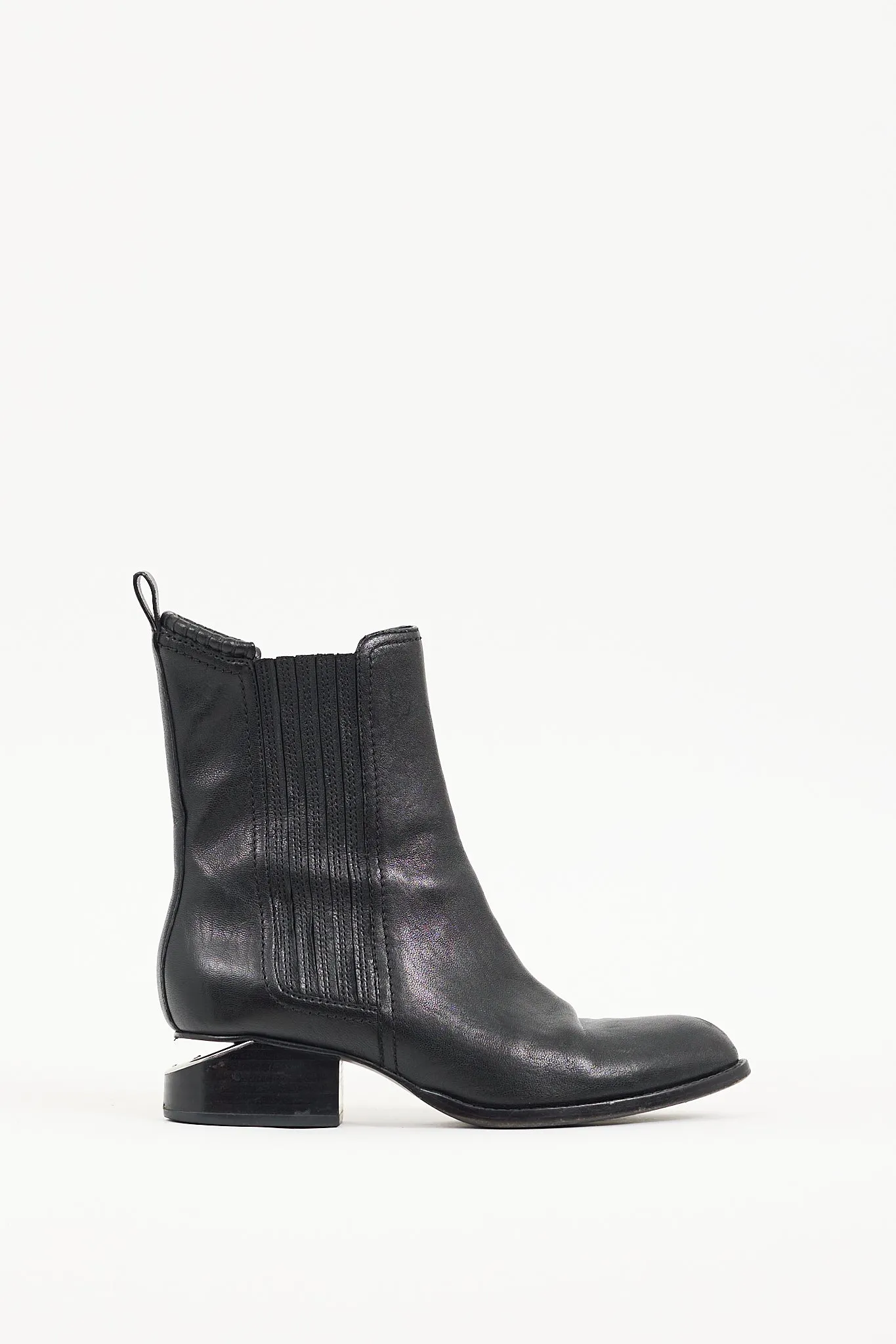 Black Leather Anouck Chelsea Boot