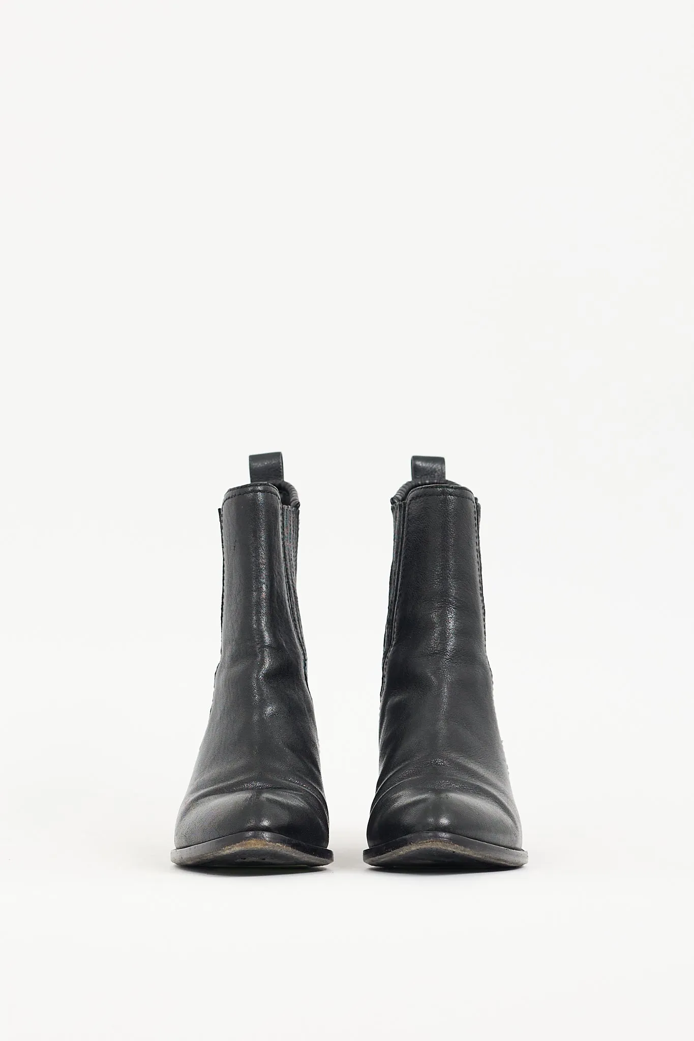 Black Leather Anouck Chelsea Boot