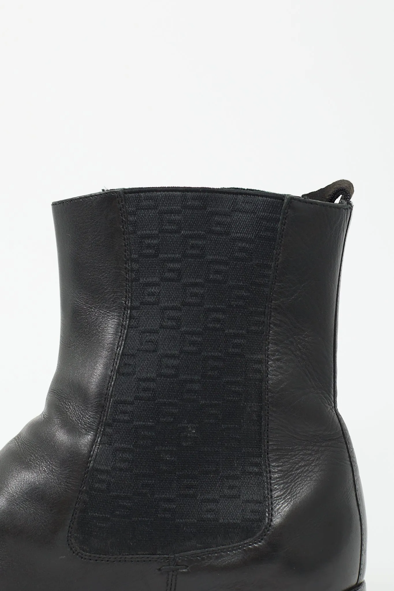 Black Leather GG Chelsea Boot