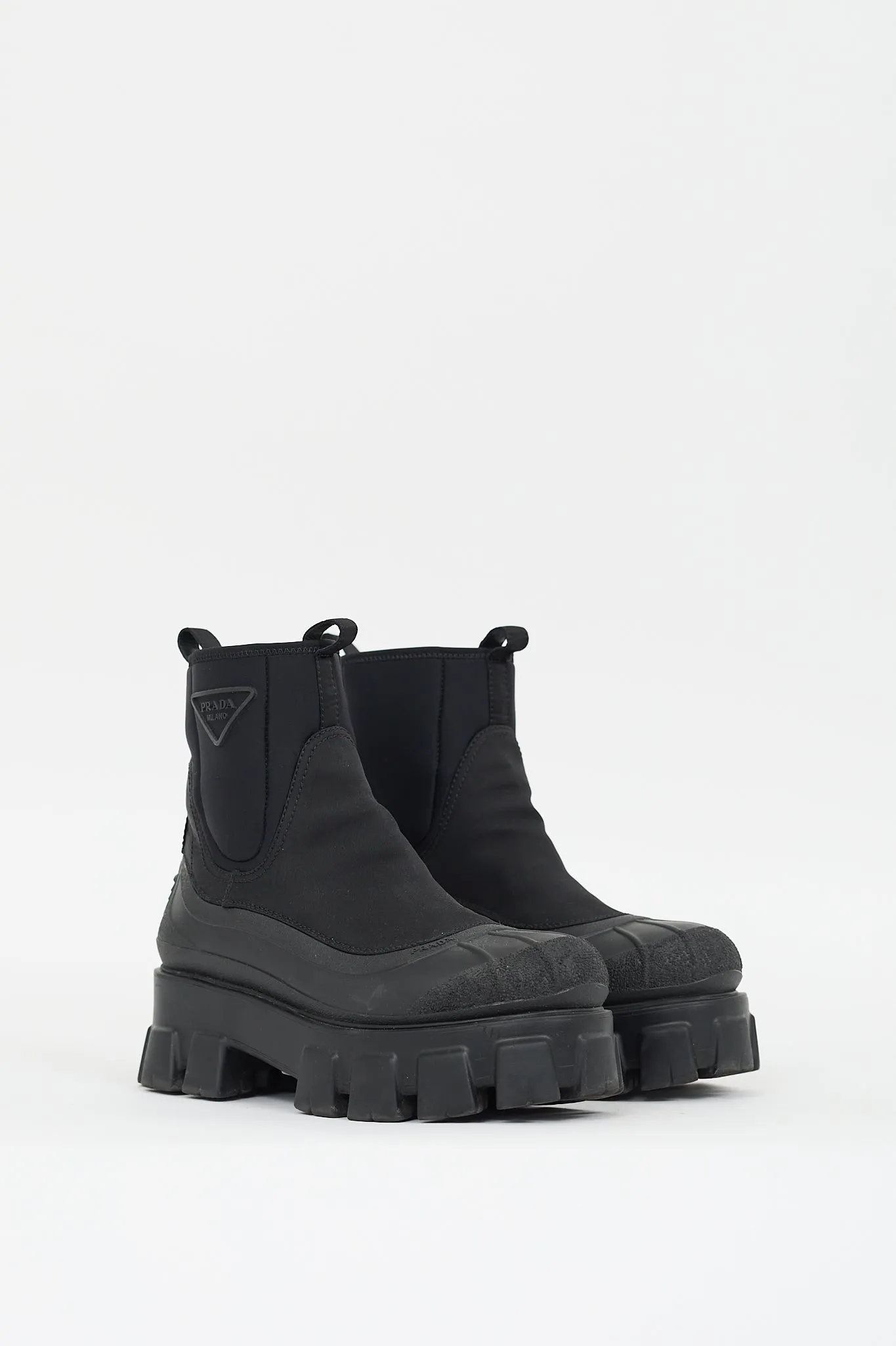 Black Re-Nylon Monolith Chelsea Boot