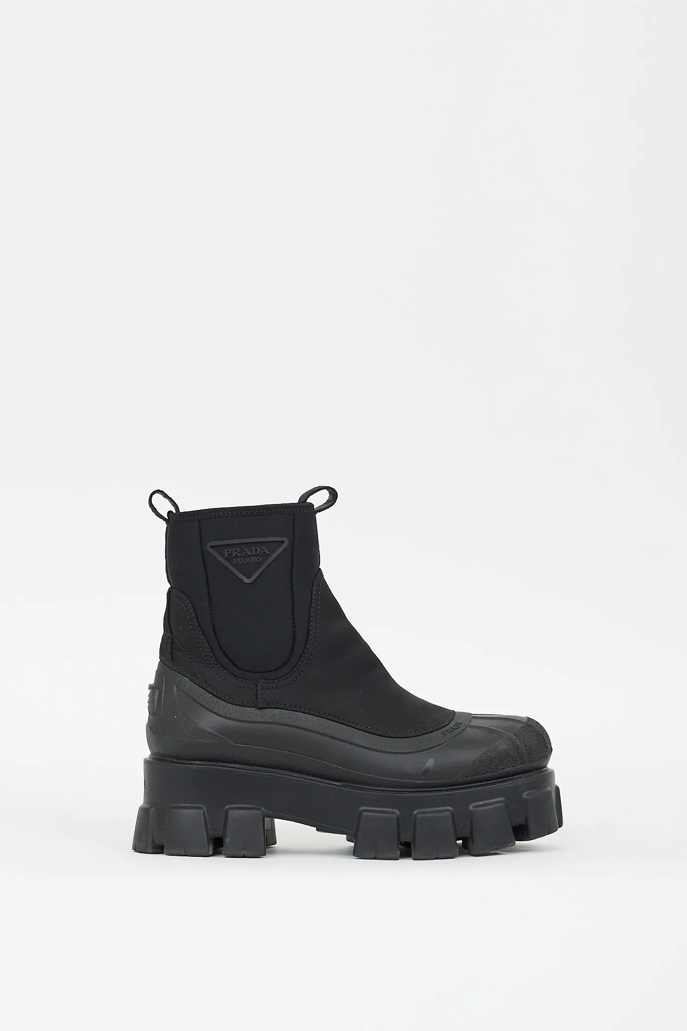 Black Re-Nylon Monolith Chelsea Boot