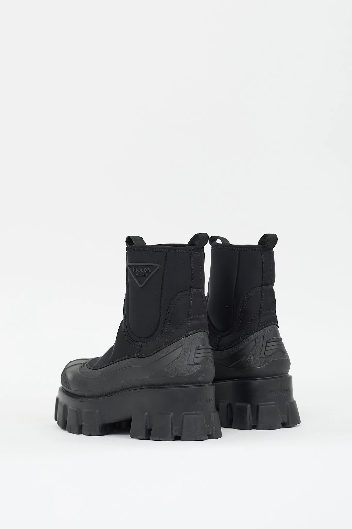 Black Re-Nylon Monolith Chelsea Boot