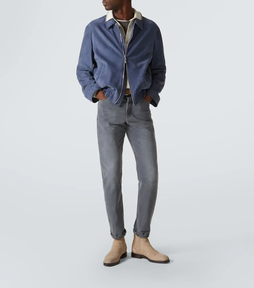 Brunello Cucinelli Suede Chelsea boots