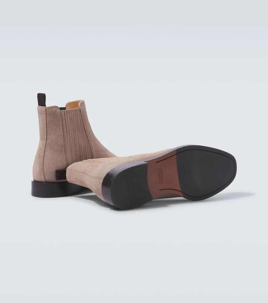 Brunello Cucinelli Suede Chelsea boots