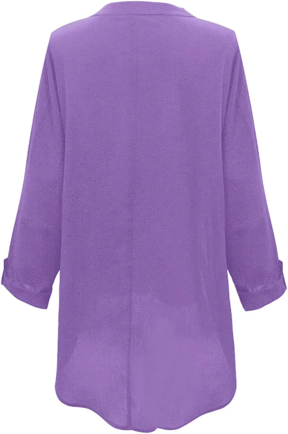 Ceboyel Women Boho Linen Shirts Long Sleeve Causal Summer Tops V Neck Loose Fit Blouse Tunic Trendy Ladies Outfits 2023