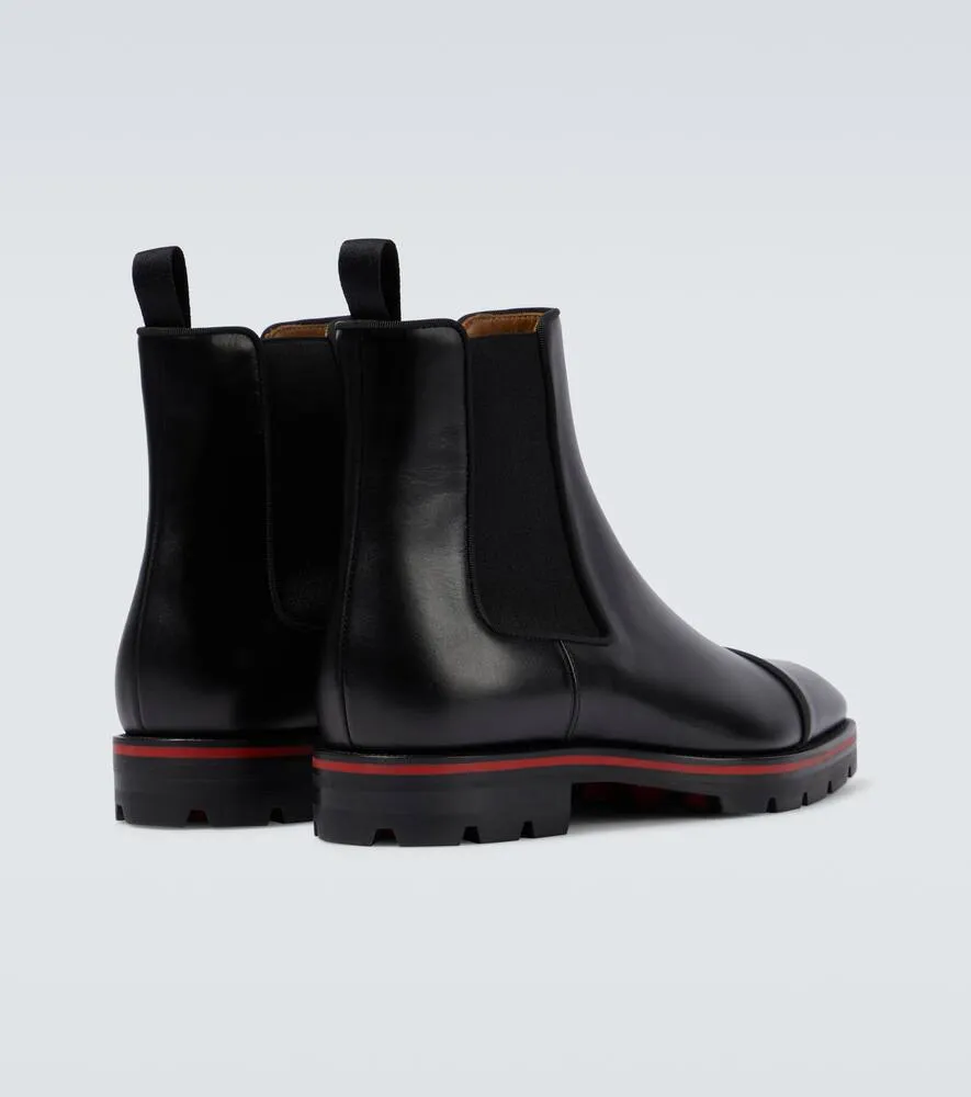 Christian Louboutin Melon leather Chelsea boots