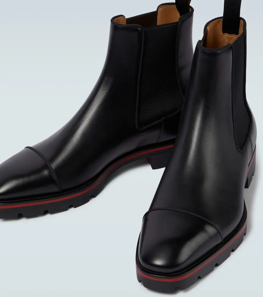Christian Louboutin Melon leather Chelsea boots