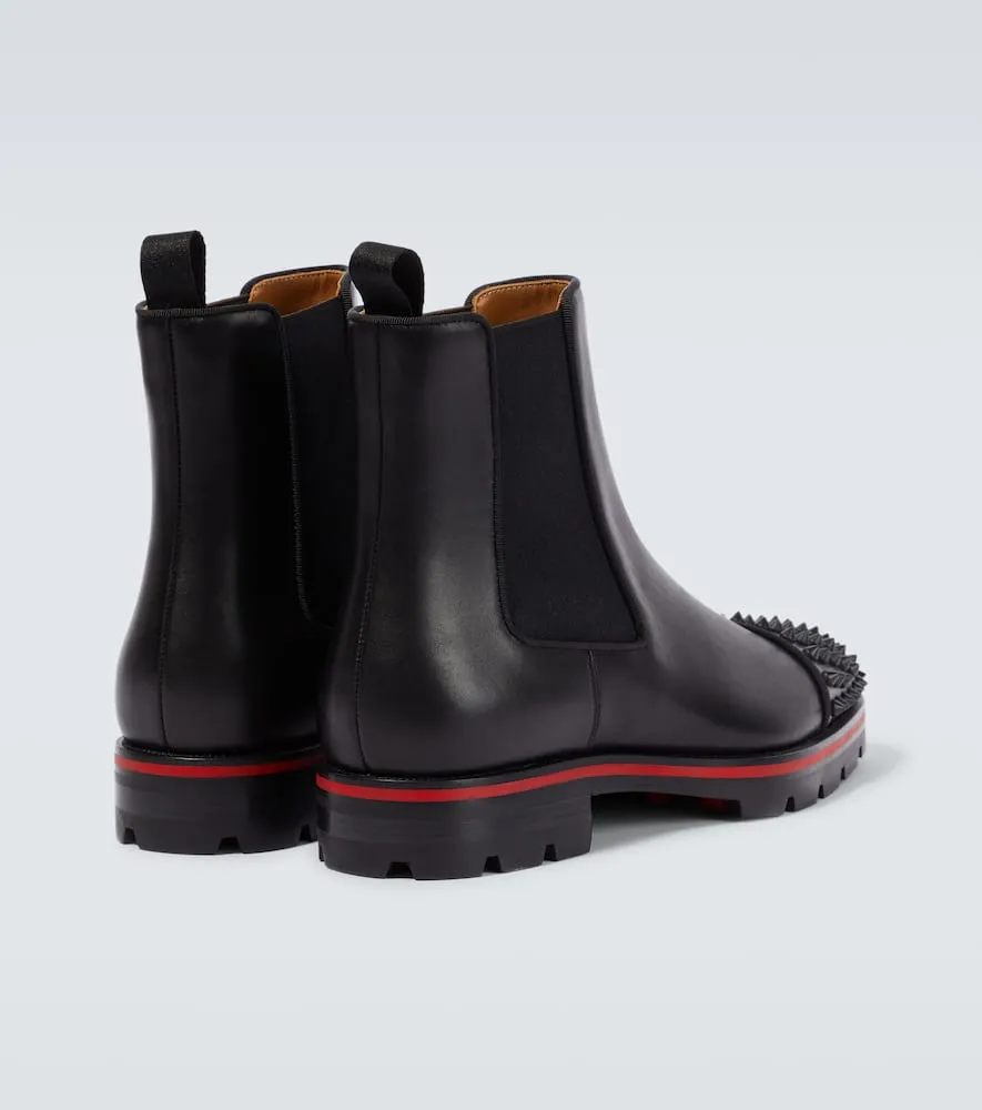 Christian Louboutin Melon Spikes leather Chelsea boots