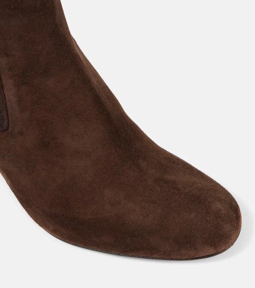 Christian Louboutin Turelastic 85 suede ankle boots