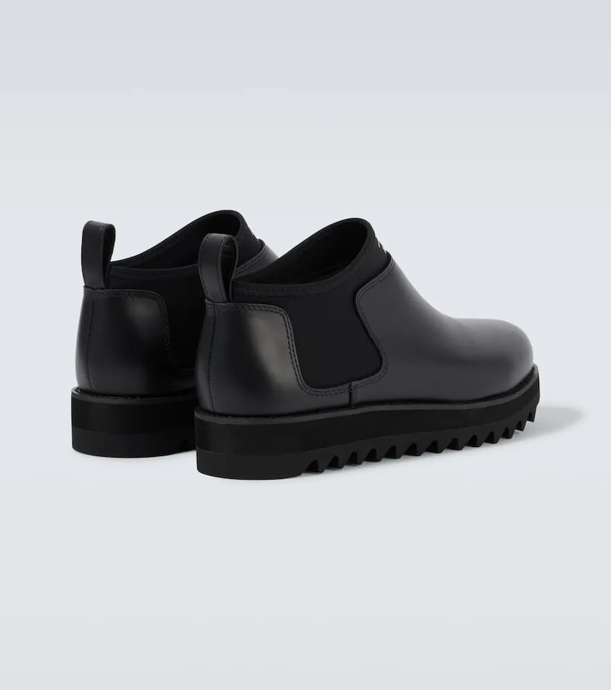 Comme des Garcons Homme Logo leather boots