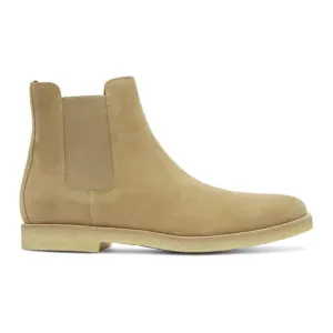 Common Projects Beige Suede Chelsea Boots