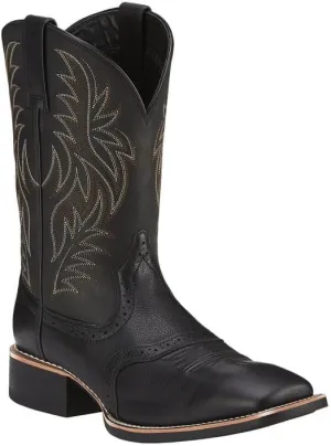 Cowboy Boots Men Boots Casual Work Boots Traditional Embroidered Low Heel Stitching Country Boot Western Boot
