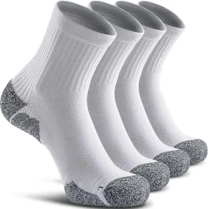 CWVLC Cushioned Compression Sport Quarter Socks for Men Women Youth