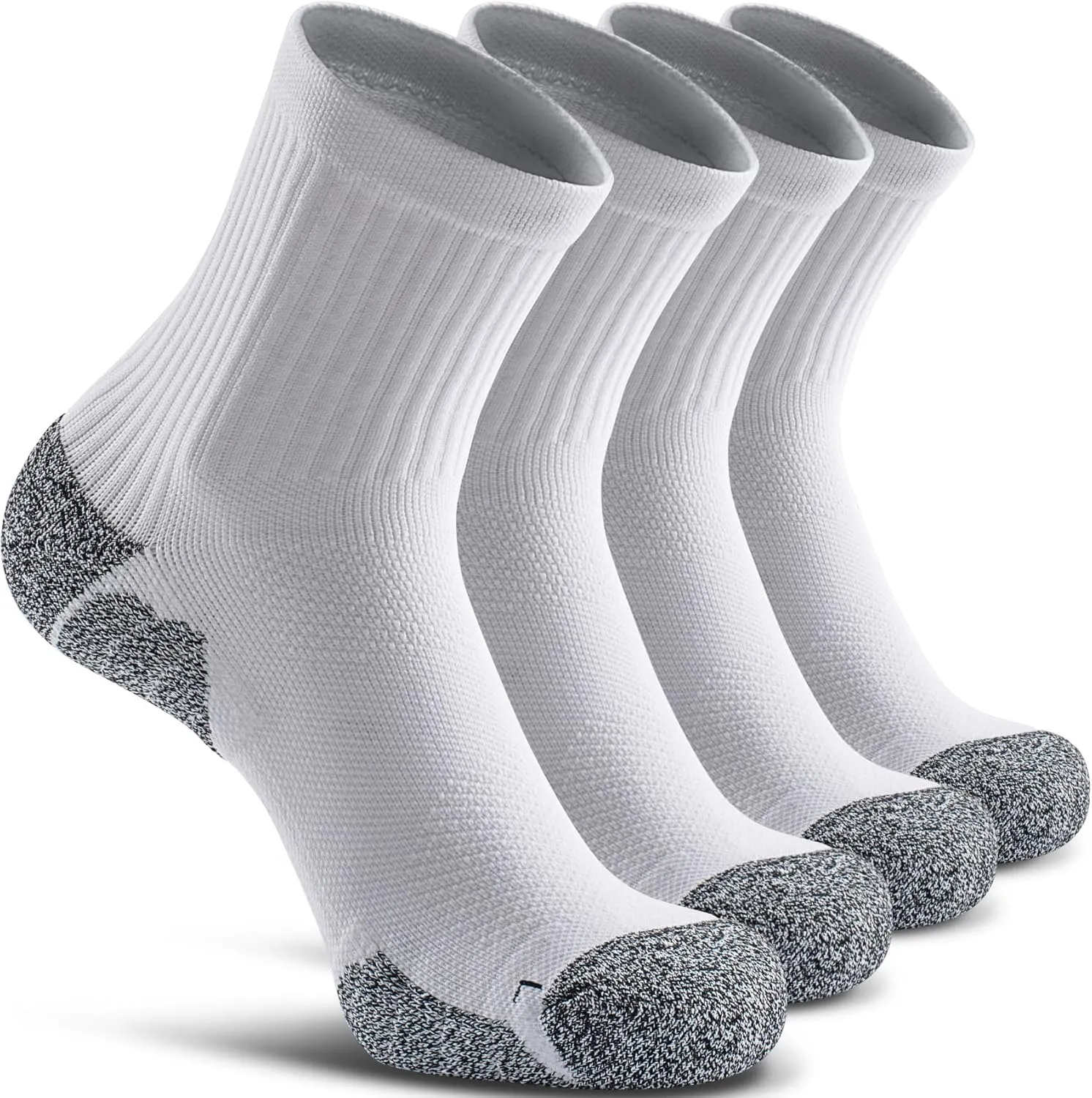 CWVLC Cushioned Compression Sport Quarter Socks for Men Women Youth