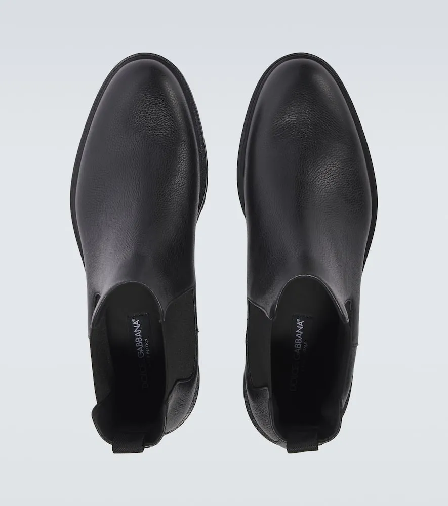 Dolce&Gabbana Altavilla leather Chelsea boots