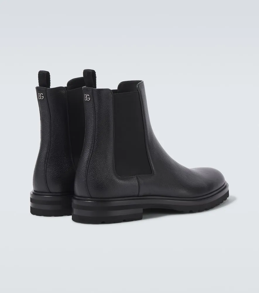 Dolce&Gabbana Altavilla leather Chelsea boots