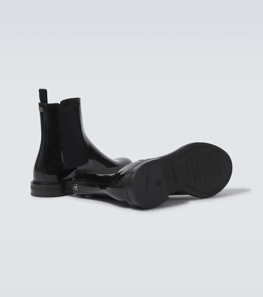 Dolce&Gabbana Patent leather ankle boots
