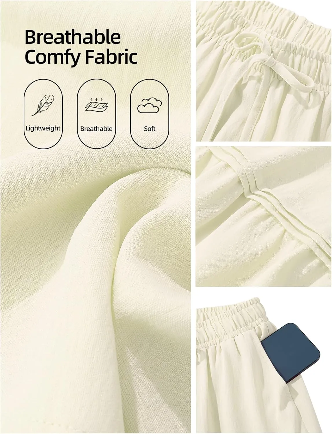 DRESSTELLS Women's Midi Skirts with Pockets Elastic High Waist Flowy Swing A Line Casual Long Skirt