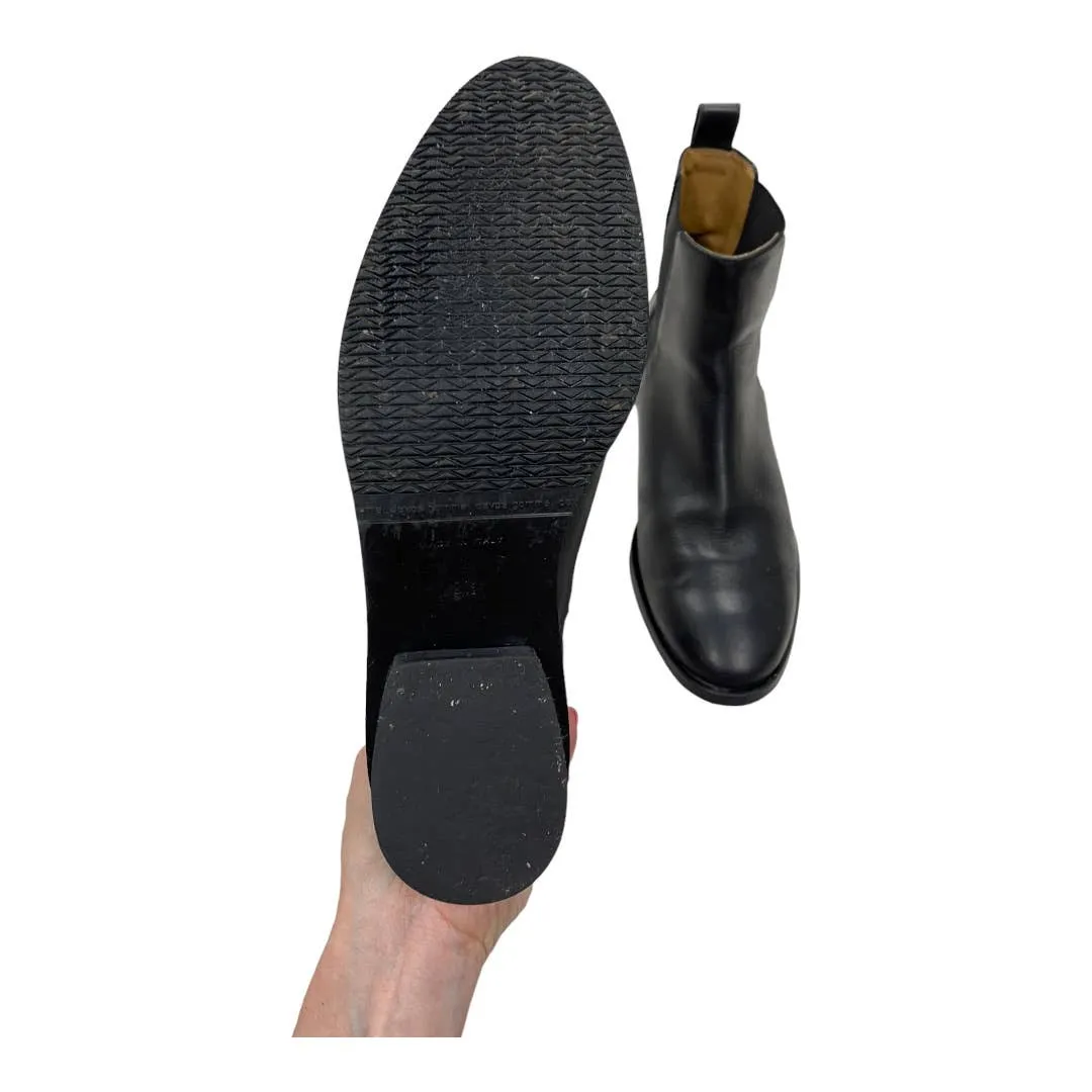 Everlane Italian Leather Chelsea Boots Shoes Size 8.5 Black