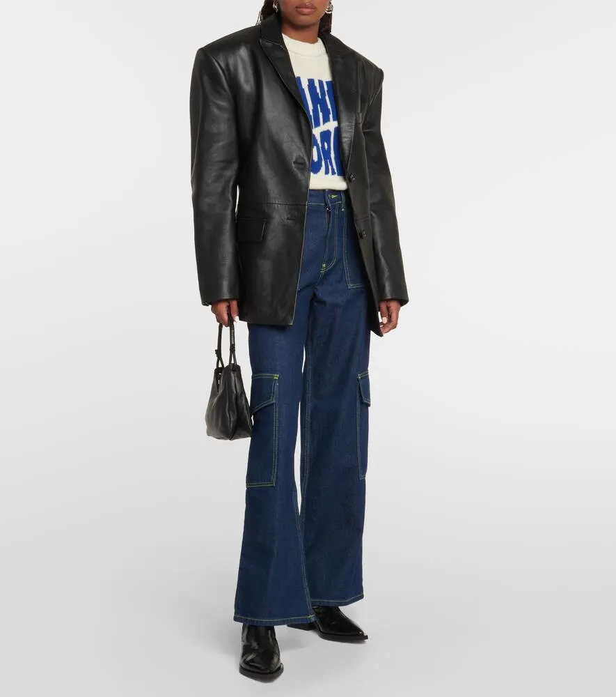 Ganni Faux-leather Chelsea boots