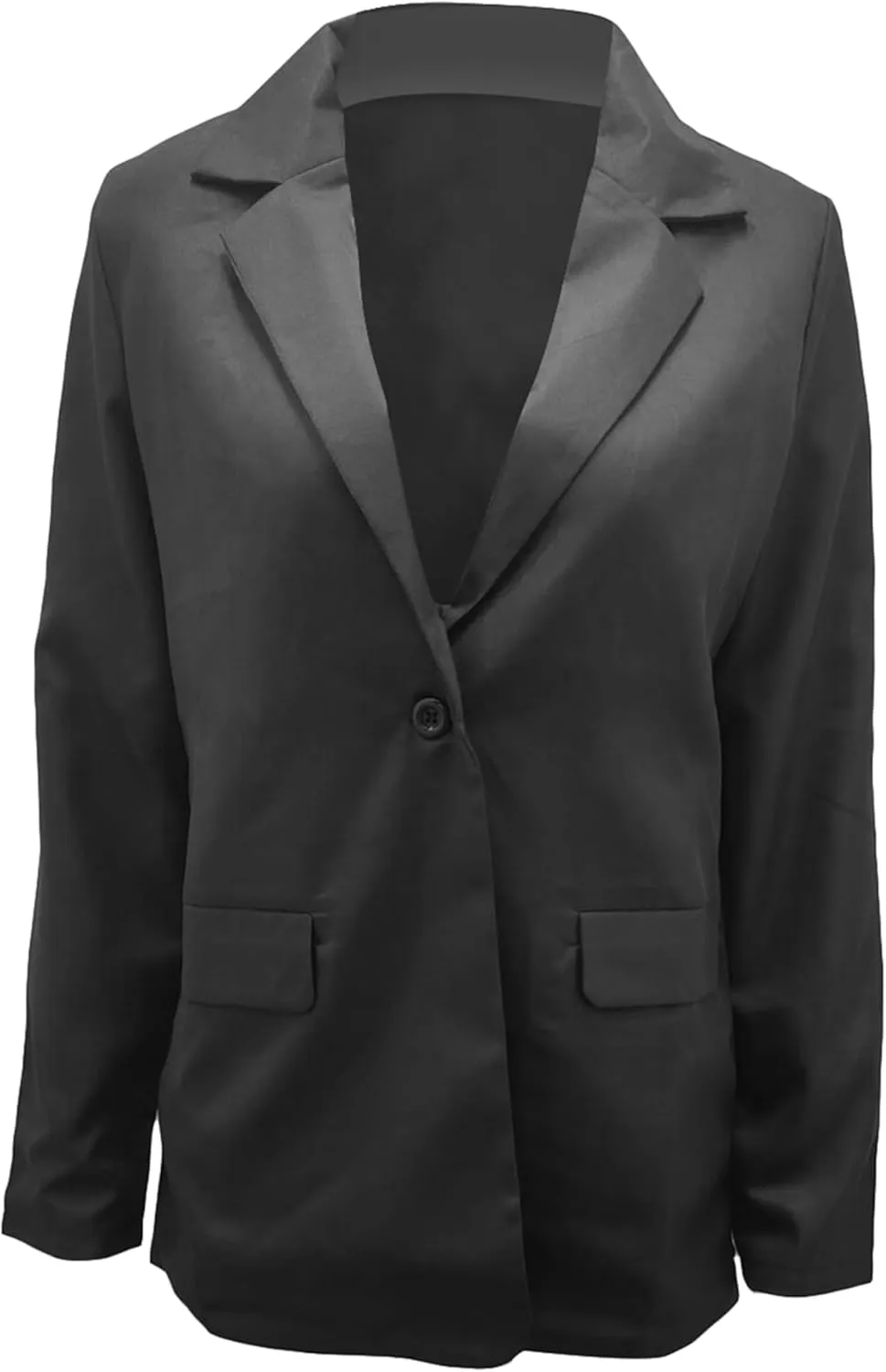 GORIFE Women Long Sleeve Lapel Jacket Light Weight Elegant Jacket Suit with Pocket Work Suits