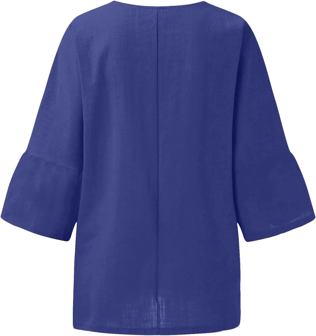Graphic Tees for Women Plus Size Summer Fashion Cropped Sleeves Round Neck Cotton Line Loose Fit Shirt Blouse