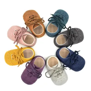 Hot Newborn Baby First Walk Shoes Girl Boy Soft Nubuck Leather Prewalker Anti-slip Shoes Moccasins Footwear Shoes Toddler Shoes