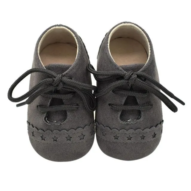 Hot Newborn Baby First Walk Shoes Girl Boy Soft Nubuck Leather Prewalker Anti-slip Shoes Moccasins Footwear Shoes Toddler Shoes