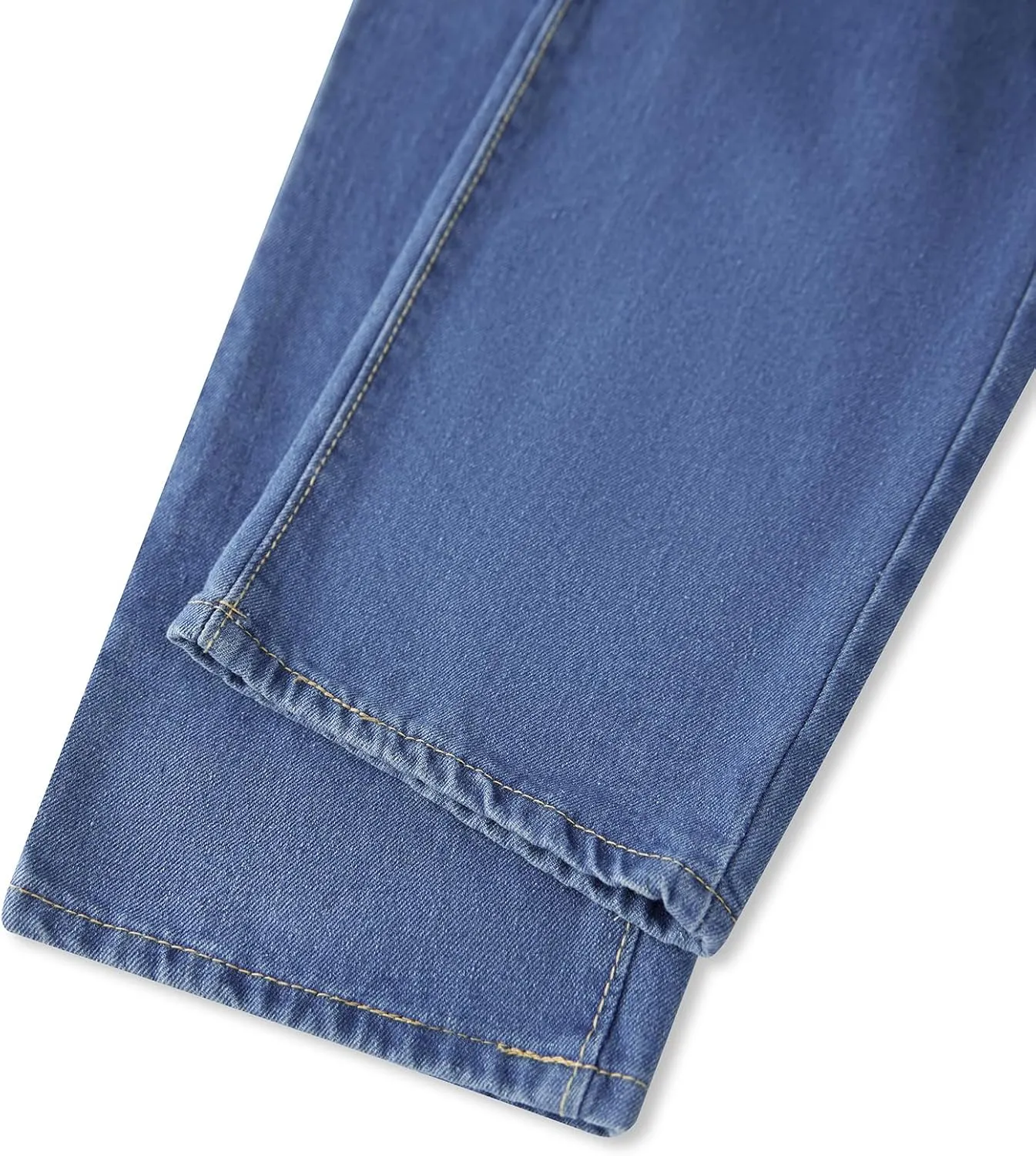 Hulpvktsgiq Men's Denim Bib Overall Relaxed Fit Overall Fashion Workwear Adjustable Straps Jean Jumpsuit with Pockets