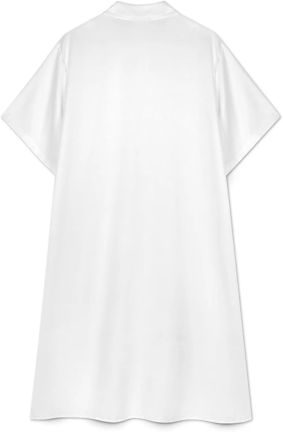 Jamaica Womens Button Down Shirt Dress Summer Simple Short Sleeve Shift Dresses with Pockets