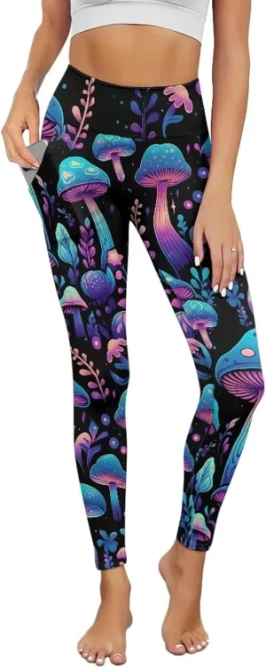 Leggings for Women Long Yoga Pants with Pockets Plus Size Yoga Leggings, XS-3XL