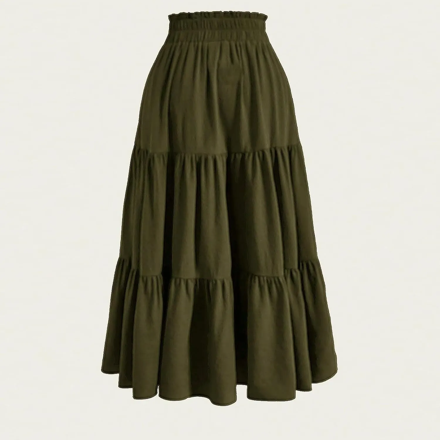 Maxi Skirts for Women 2025 Summer Drawstring High Waisted Pleated Skirt Petite Length Boho Floral Beach Long Skirt
