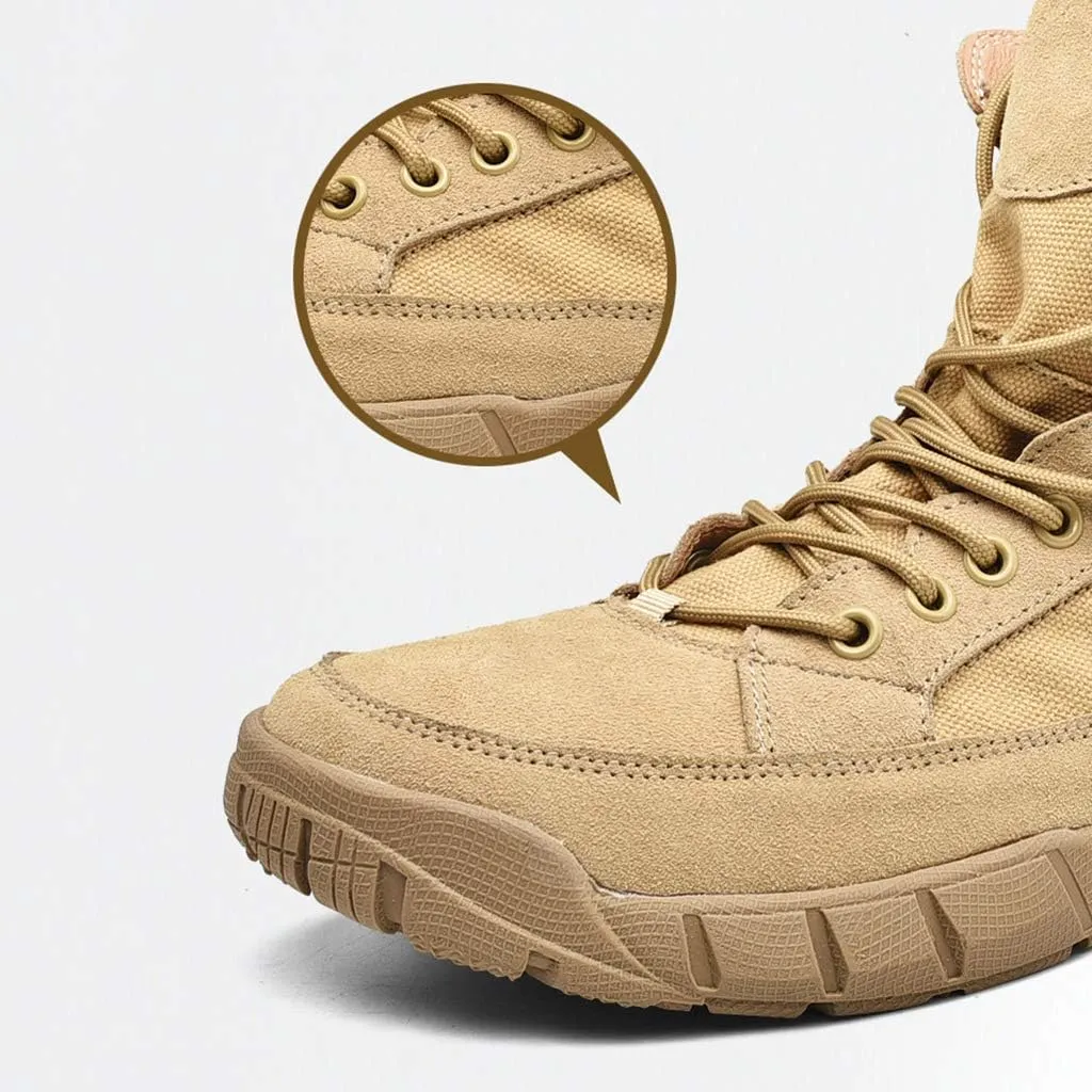Men's Army Combat Military Patrol Hiking Boot Womens Lace Up Cadet Work Tactical Hiking Boots Unisex