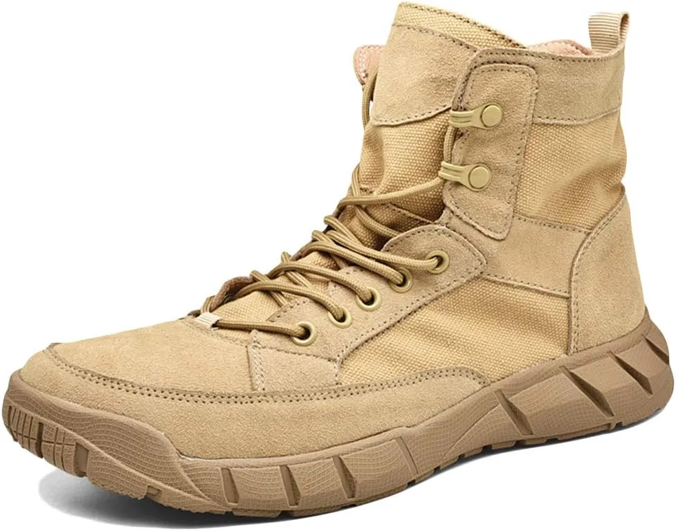 Men's Army Combat Military Patrol Hiking Boot Womens Lace Up Cadet Work Tactical Hiking Boots Unisex