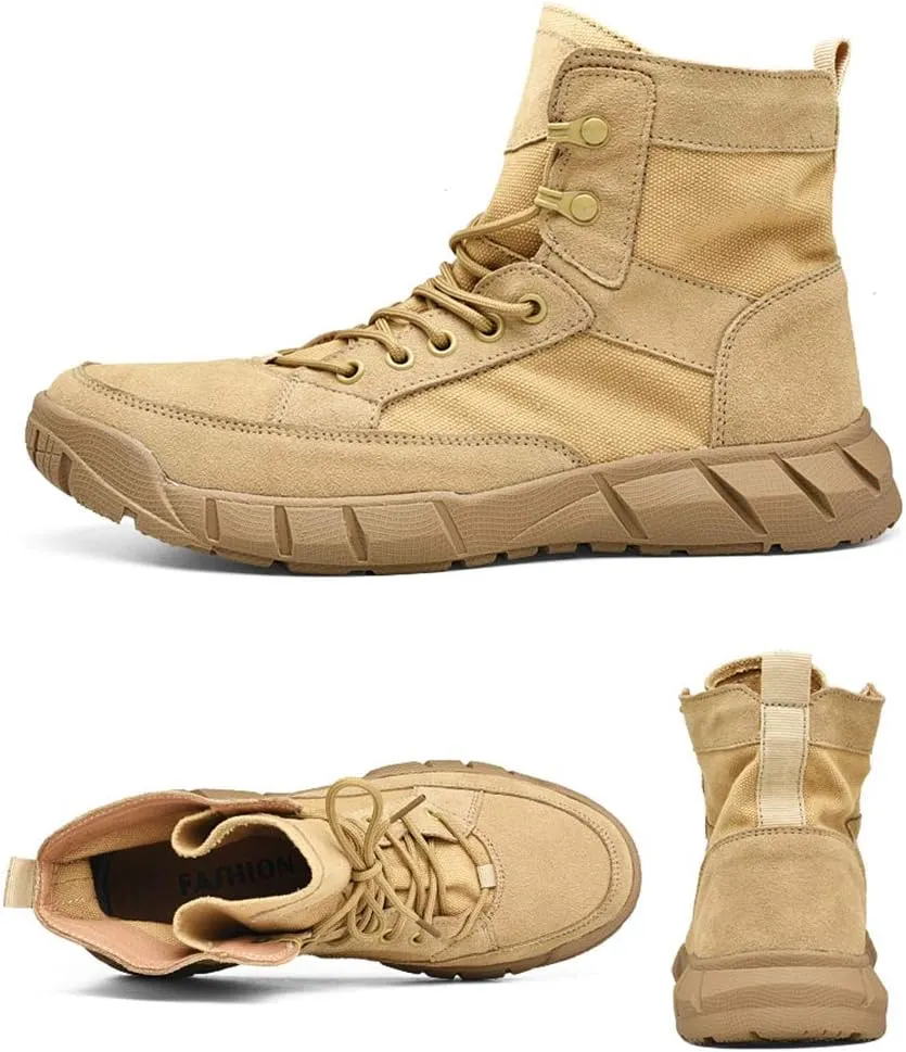 Men's Army Combat Military Patrol Hiking Boot Womens Lace Up Cadet Work Tactical Hiking Boots Unisex