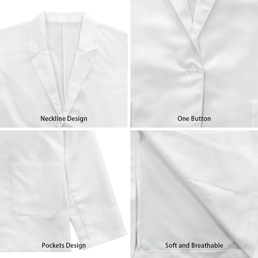 Men's Casual One Button Suit Blazer with Pockets Notch Lapel Unlined Sport Coat Comfy Slim Fit Business Suit Size Xs-5xl