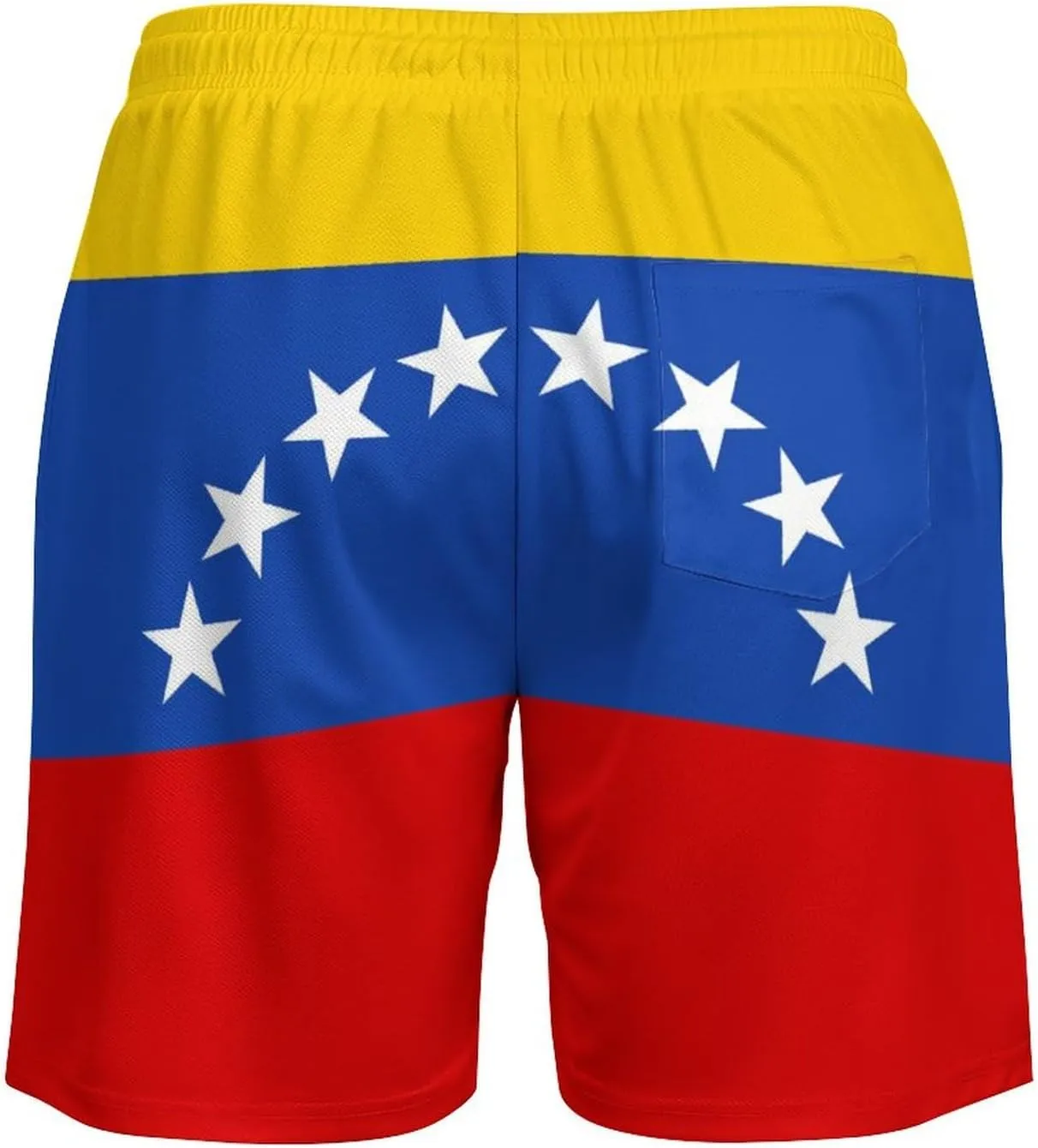 Men's Summer Flag Swim Trunks Quick Dry Surf Boardshorts Bathing Suit Shorts with Pockets