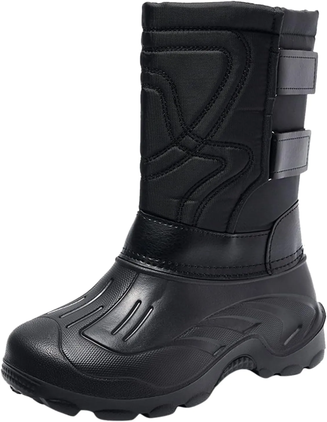 Men's Water Proof Insulated Snow Boots Cold Proof Mid Calf Boots Non Slip Winter Boots Versatile High Snow Boot