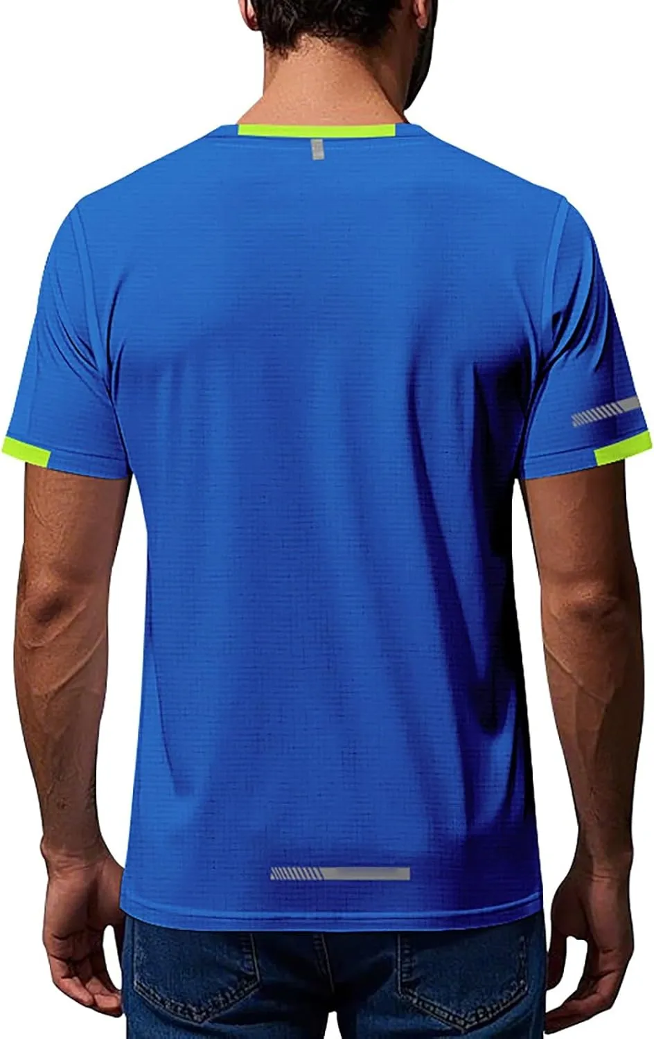 Mens Workout Shirts Quick Dry Running Athletic Moisture Wicking Tees Summer Casual Short Sleeve Crewneck Muscle Tops