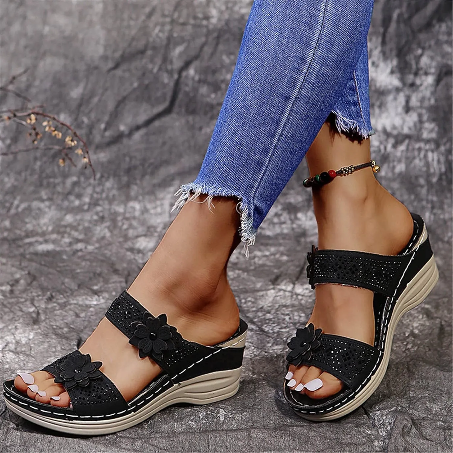 Orthopedic Sandals for Women 2025 Wide Feet Orthotic Beach Sandals for Women Summer Sandals Dressy Orthotic Walking Sandals Women Comfort Beach Orthopedic Cute Summer Sandals for Women 2025