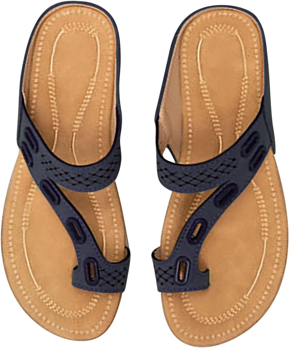 Orthopedic Sandals for Women Wide Width Arch Support Flip Flops Beach Wedge Wedge Sandals Comfortable Orthopedic Sandals with Flip Flops Orthopedic Wide Sandals for Women