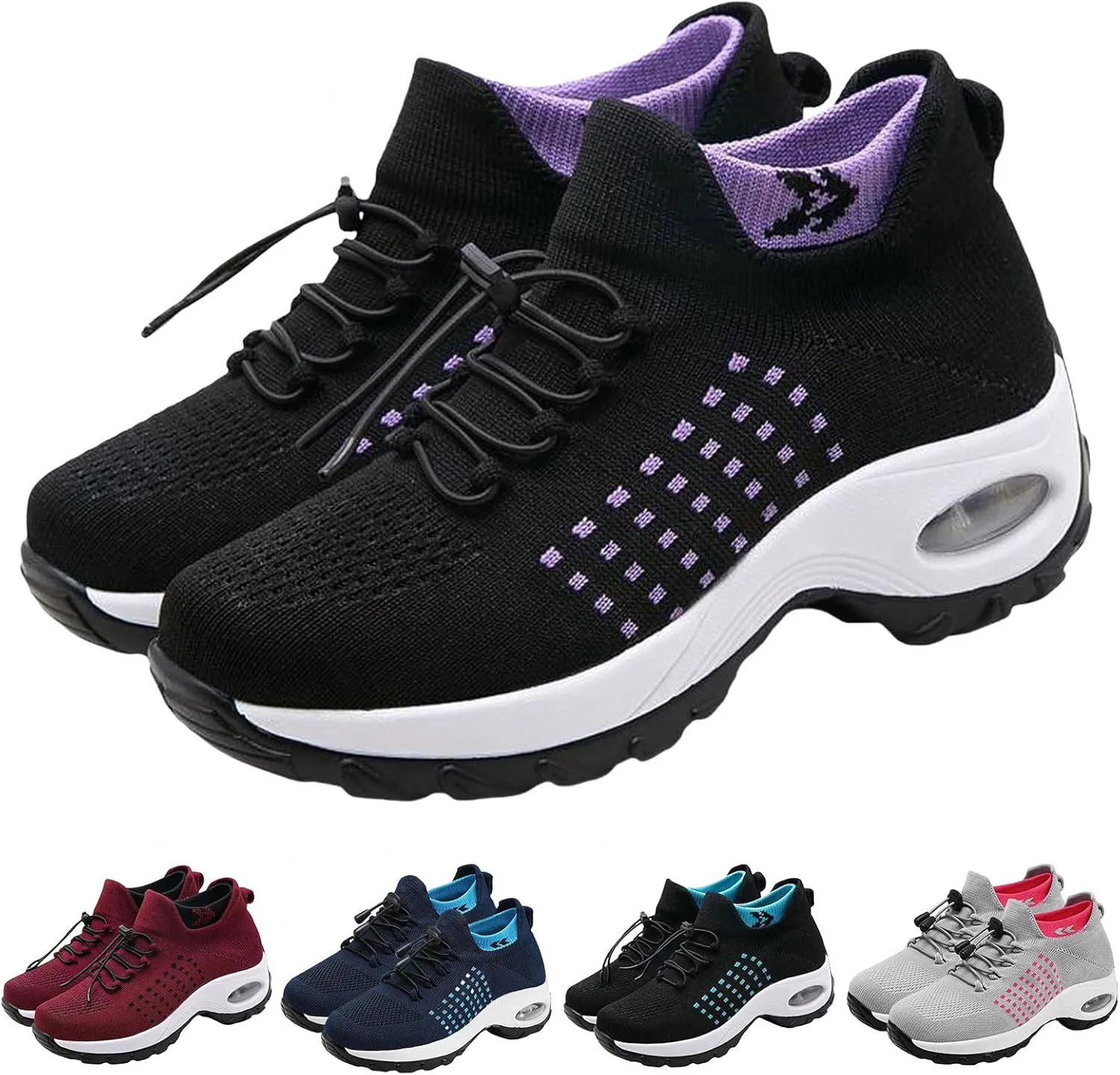 Orthopedic Shoes for Women, Comfort Wear Orthowear Shoes for Women & Men Ortho Stretch Cushion Shoe Nurse Comfortable Plantar Fasciitis Lightweight Walking Sneakers